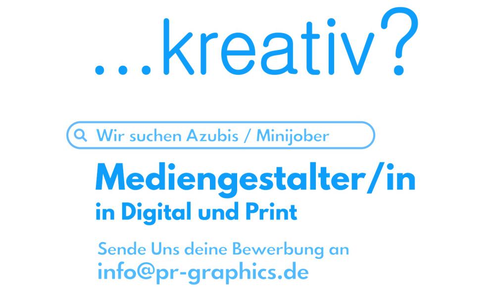 JobSuche, Mediengestalter oder Minijob, wir suchen Mitarbeiter