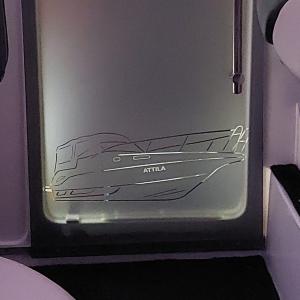 Boot Tür mit Etched Glas